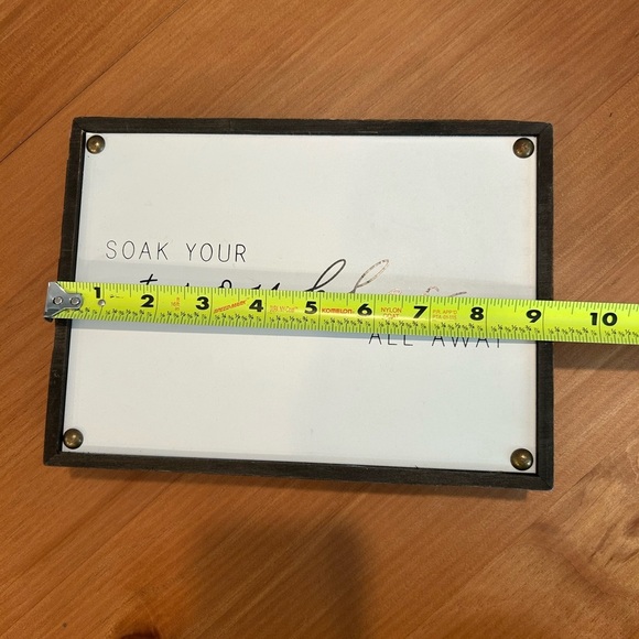 Bathroom Decorative Sign. Soak Your Troubles All Away - Picture 7 of 8